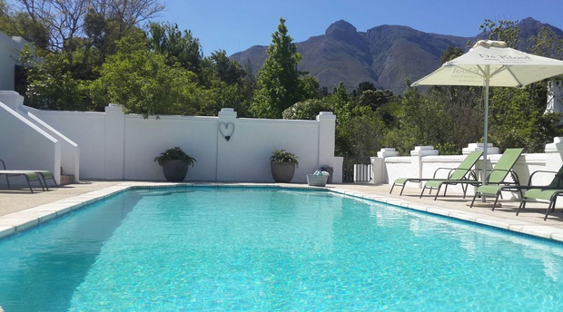 pool spa yoga wellness retreat area at 5 star De Kloof Luxury Estate boutique hotel and spa Swellendam Western Cape South Africa