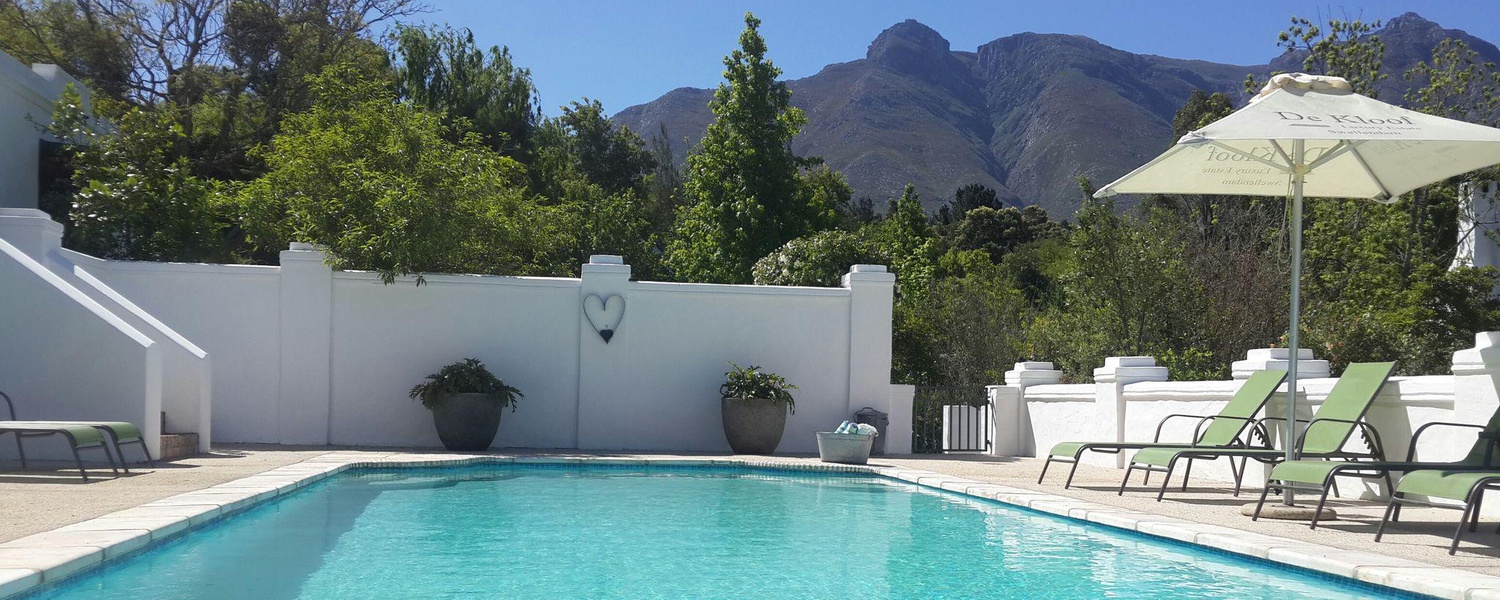 pool spa yoga wellness retreat area at 5 star De Kloof Luxury Estate boutique hotel and spa Swellendam Western Cape South Africa